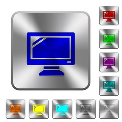 Steel monitor buttons