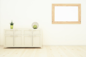 Interior with cupboard and frame