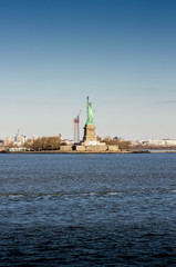 Fototapeta na wymiar Statue de la liberté new york