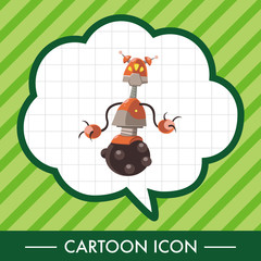 robot theme elements vector,eps