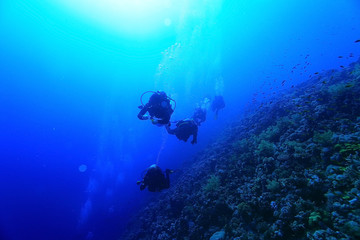 Fototapeta na wymiar freediving scuba photo
