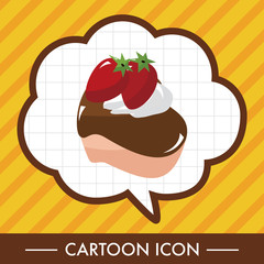 decorating cake theme elements vector,eps10