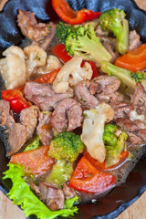 meat with vegetables