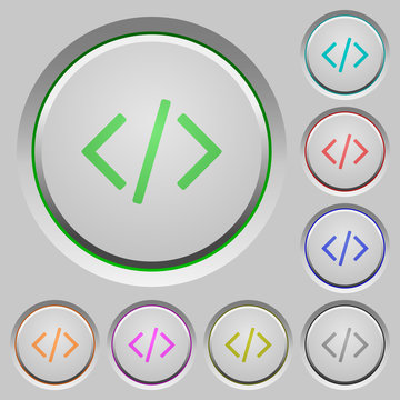 Programming code push buttons