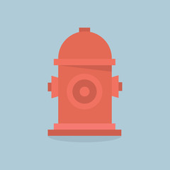 Fire Hydrant .Vector Flat Icon