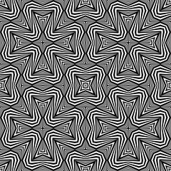 Design seamless monochrome decorative pattern