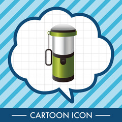 camping water bottle theme elements