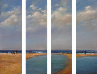 sea, handmade painting