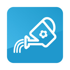 Watering can vector icon. Garden