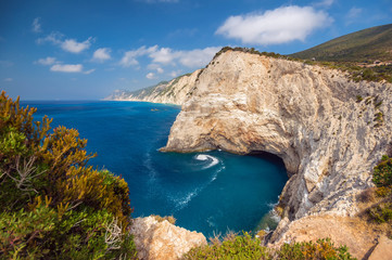 Beautiful view of Lefkada's island, Greece