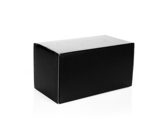 Black box on a white background