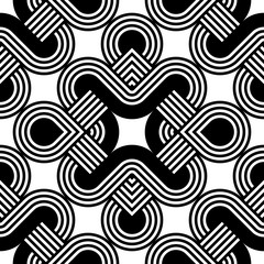 Design seamless monochrome decorative pattern