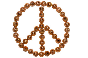 Platzpatronen frieden symbol