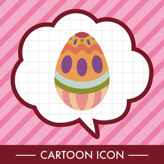 easter egg flat icon elements background,eps10