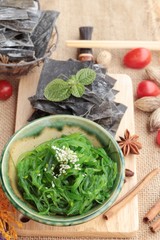 Seaweed salad is delicious and dries seaweed.