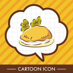 fast food flat icon elements,eps10