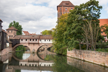 Fototapeta na wymiar Henkersteg in Nürnberg, Deutschland
