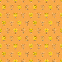 Tile vector pattern with light bulbs