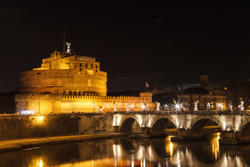 Castel Sant'Angelo at night