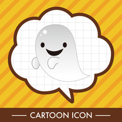 Obraz premium ghost theme elements