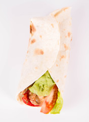Chicken fajita wrap sandwich