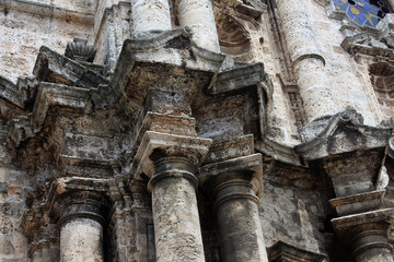 Columnas de la catedral de La Habana