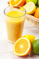 Orange juice and citrus fruits