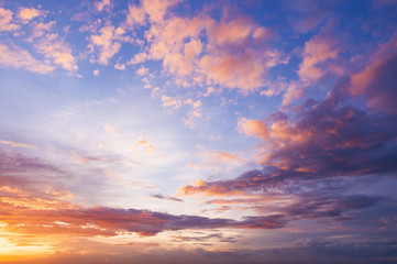 Fototapeta Nice twilight sky and could obraz