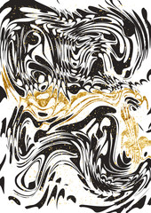 Black and Gold marble Paper