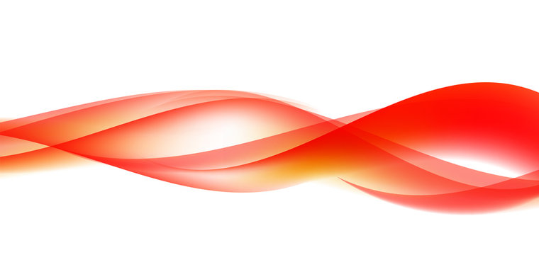 Abstract Wave Set on White Background. Vector Illustration © yganko