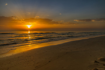 Dawn on the Mediterranean Sea