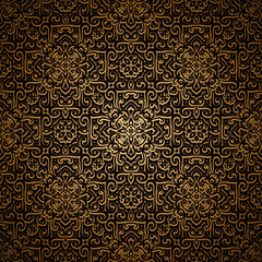 Vintage gold background, seamless pattern