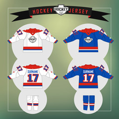 Naklejka premium Hockey jersey