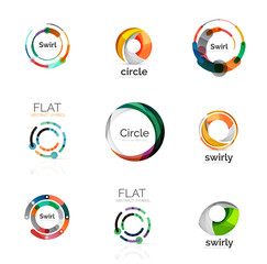 Set of various circle logos