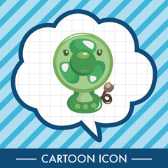 Home appliances theme electric fan elements