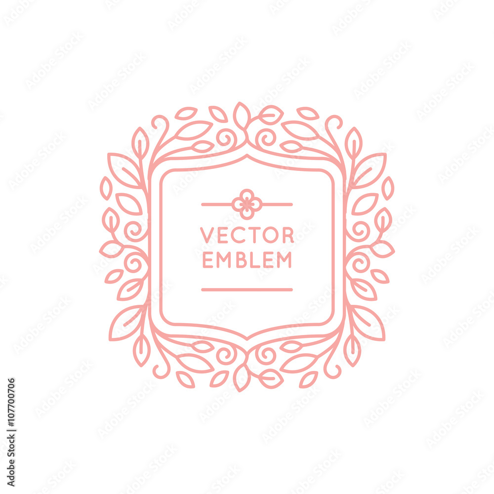 Poster vector wedding invitation design template with space for text