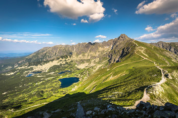 Tatra Mountain, Poland, view to Valley Gasienicowa, Swinica moun - obrazy, fototapety, plakaty