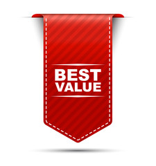 red vector banner design best value