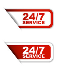 red set vector paper stickers 24/7 service