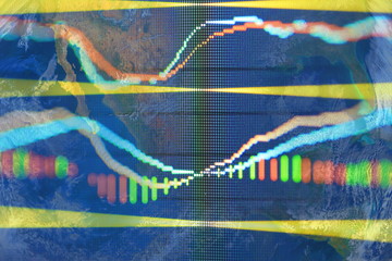 stock chart, Elements of this image furnished by NASA