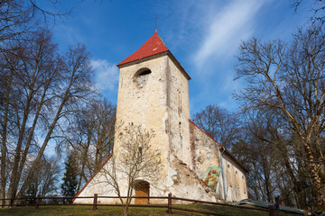 Fototapeta na wymiar Ivande church, Latvia