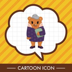 bear cartoon theme elements