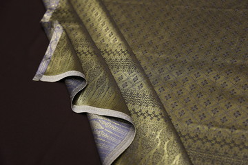 gold silk fabric background