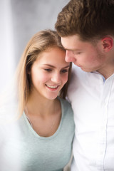 picture of a young couple in love together