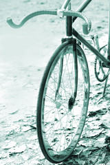 Fototapeta na wymiar retro tone of bicycle