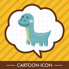 dinosaur cartoon theme elements