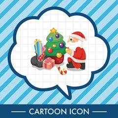 santa claus theme elements