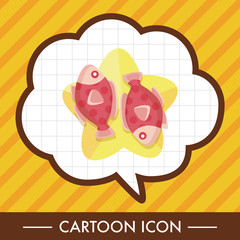 Constellation Pisces theme elements