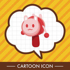 Baby rattle theme elements