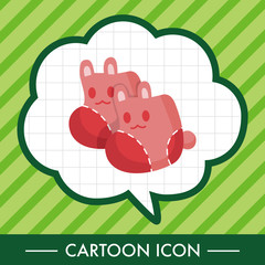 Baby clothes theme elements